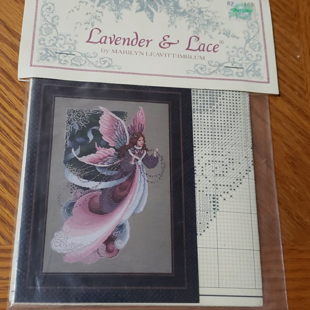 Lavender & Lace Fairy Dreams Counted Cross Stitch Pattern